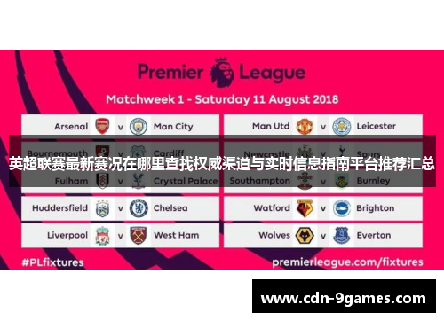 英超联赛最新赛况在哪里查找权威渠道与实时信息指南平台推荐汇总